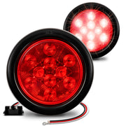 ONLINE LED STORE TRUE MODS front view showing red round LED tail light and clear lens benefit visibility