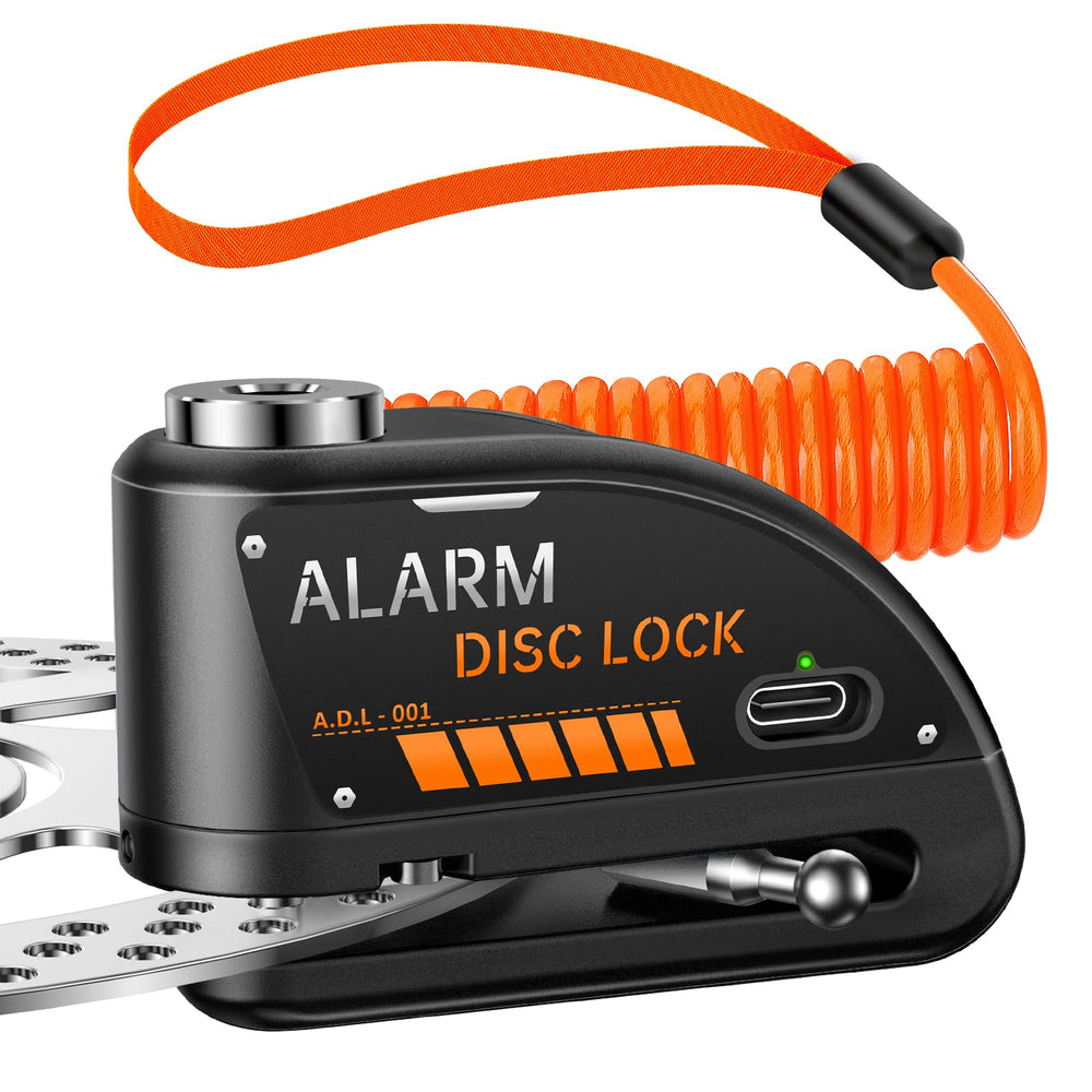 Onvian front-view disc lock showing compact design and visible deterrent