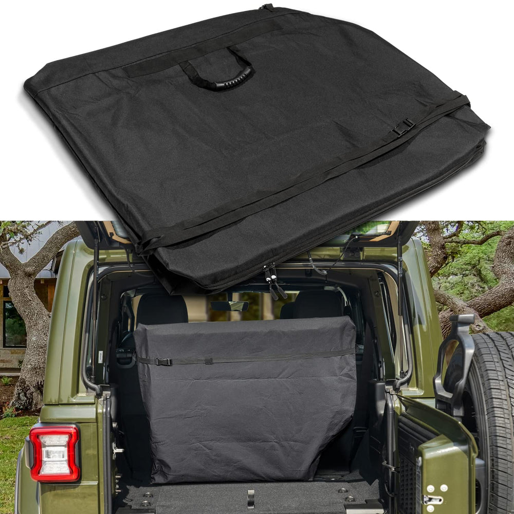 Opall front view of the freedom panel storage bag showing zipper and shape, protects panels