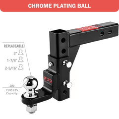 OPENROAD side profile showing rise and drop positions for adjustable leveling benefit