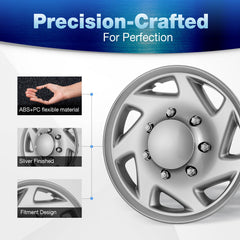 OPKOURE hubcap installed on Ford E-Series van front wheel restoring OEM look