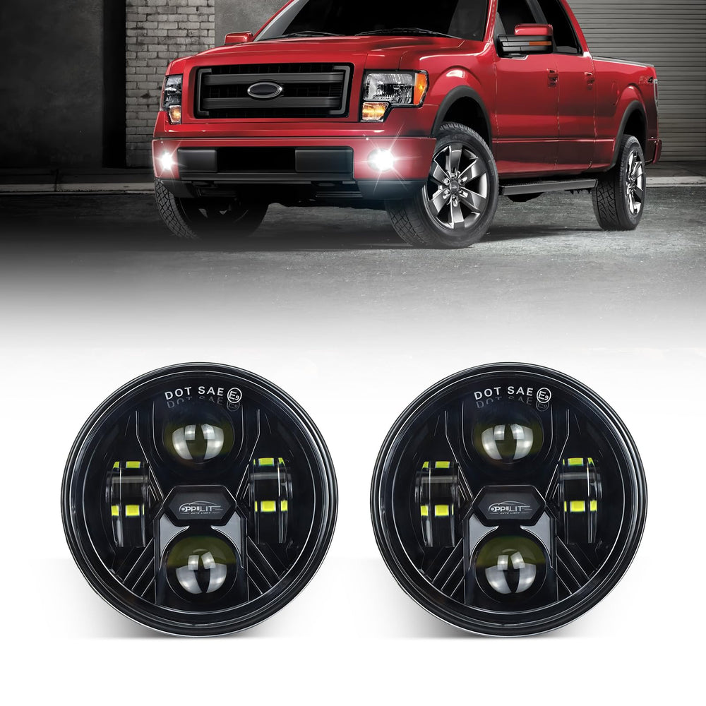 OPP ULITE front assembly view showing shape and fit for F150, improved visibility