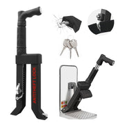 OPSOOPI front view of brake pedal lock showing robust design and visible deterrent