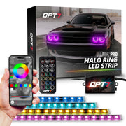 OPT7 front packaging showing Aura Pro kit and benefits