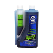 Opti-2 front label 34OZ showing product name and high ISO rating for easy identification