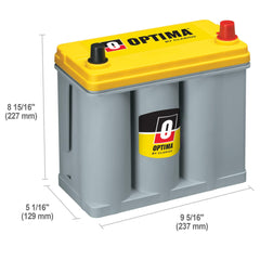 OPTIMA D51R top label detail highlighting specs and model for quick identification