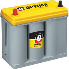 OPTIMA YELLOWTOP front view showing durable case and yellow top benefit long-life power