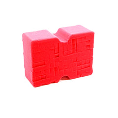 Optimum Big Red Sponge crosscut pattern close-up capturing dirt and protecting paint