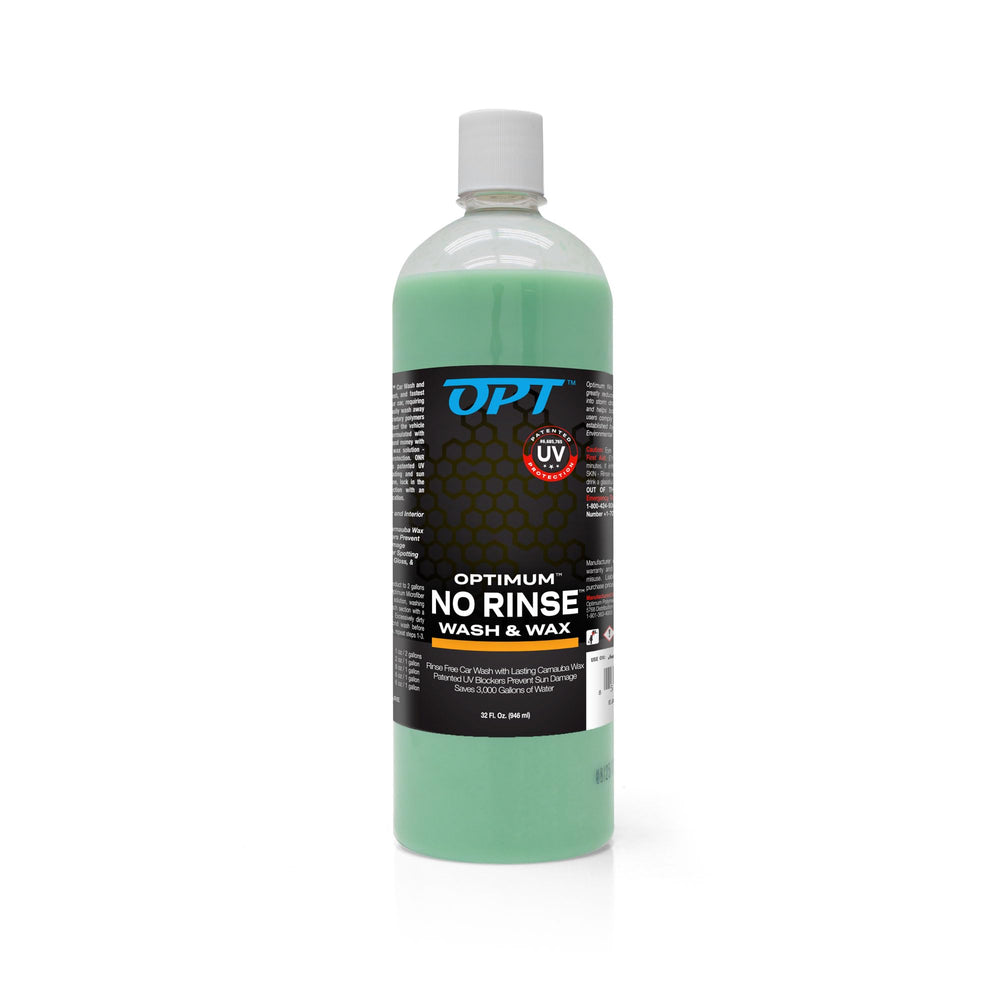 Optimum No Rinse front label showing product details and size for confident purchase
