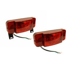 Optronics One front view pair showing compact black base and bright LED benefit