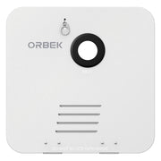 Orbek front panel showing white door and clean finish for weather protection