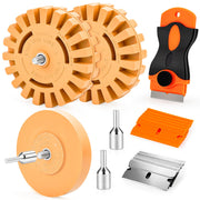 OrbitShell front packaging showing complete decal remover kit and convenience