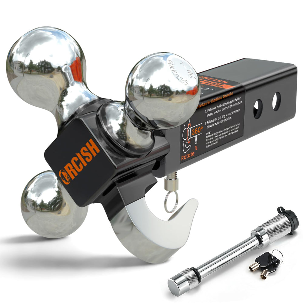 ORCISH front view mounted in 2-inch receiver showing versatile towing