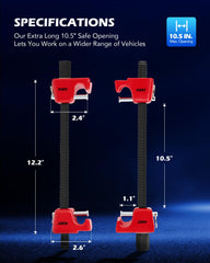 Orion Motor Tech acme-thread detail on rod displaying precise adjustment benefit