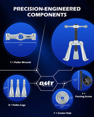 Orion Motor Tech forcing screw detail showing precision threads for controlled extraction