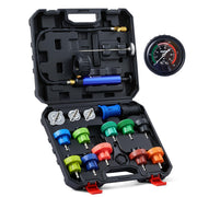 Orion Motor Tech front view of full 19-piece kit showing organized tools and benefits