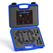 Orion Motor Tech front of kit showing all timing tools laid out and durable finish