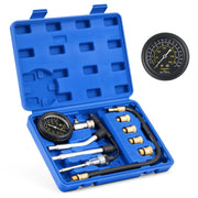 Orion Motor Tech front packaging showing complete 9pc compression tester kit benefit portability