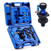 Orion Motor Tech front packaging showing complete coolant vacuum refill kit and benefits