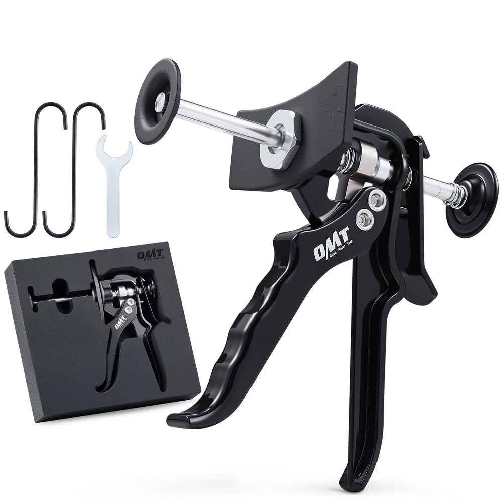 Orion Motor Tech front view of caliper compressor showing compact design and ease of use