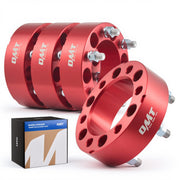 Orion Motor Tech front view of four spacers showing fit and finish benefits