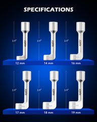 Orion Motor Tech L-shaped socket detail illustrating extended reach for tight areas