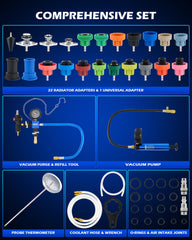 Orion Motor Tech pressure pump and gauge detail, accurate leak detection benefit