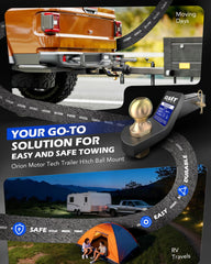 Orion Motor Tech side profile in drop position demonstrating correct trailer alignment
