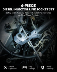 Orion Motor Tech close-up of stamped socket sizes for fast identification