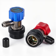 Orion Motor Tech front view showing both R134a couplers for quick connection convenience