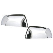 Osompar chrome front mirror covers in packaging showing pair and fit benefit