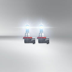 OSRAM NIGHT BREAKER LASER installed in car headlight demonstrating improved road illumination