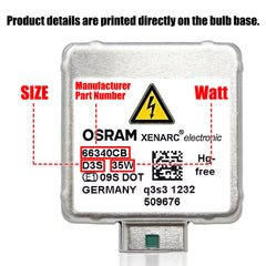 OSRAM beam on road demonstrating brighter, high-contrast illumination