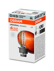 OSRAM XENARC D4S front view showing bulb and PK32d-5 base for correct fit