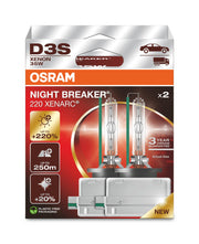 OSRAM Xenarc Night Breaker 220 front packaging showing twin boxed lamps and model number