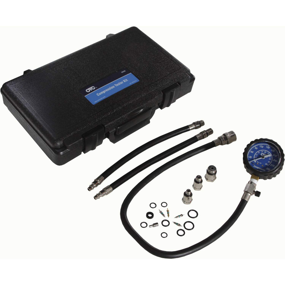 OTC 5606 front view showing gauge and case, clear readings for fast diagnostics