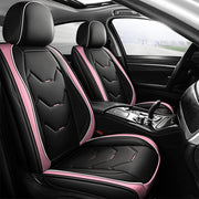 otoez front seat full set installed showing black and pink style and durable protection