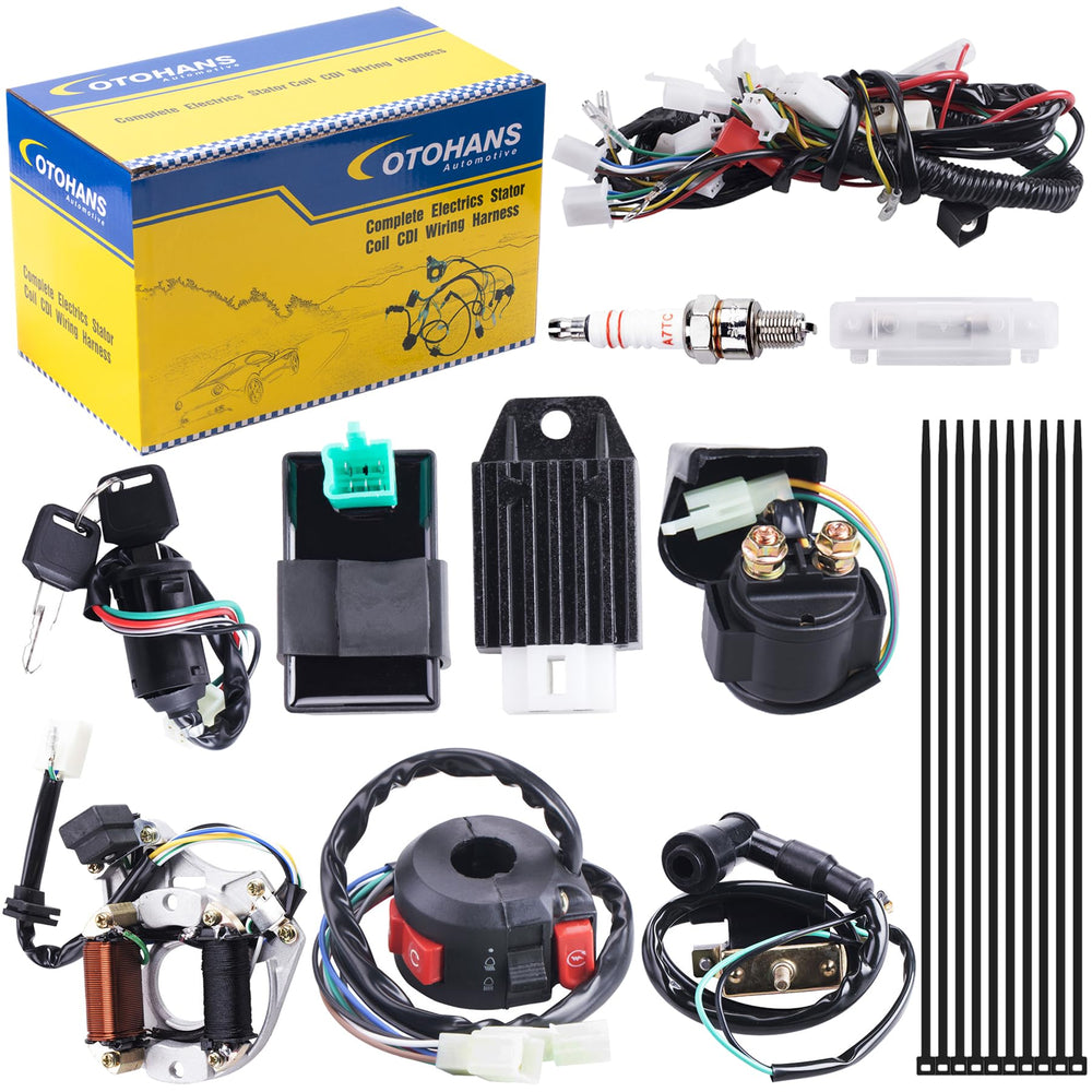 OTOHANS AUTOMOTIVE front of packaging showing kit contents and diagram for easy identification
