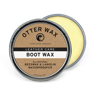 Otter Wax tin front view showing label and compact 5 oz size for durable protection