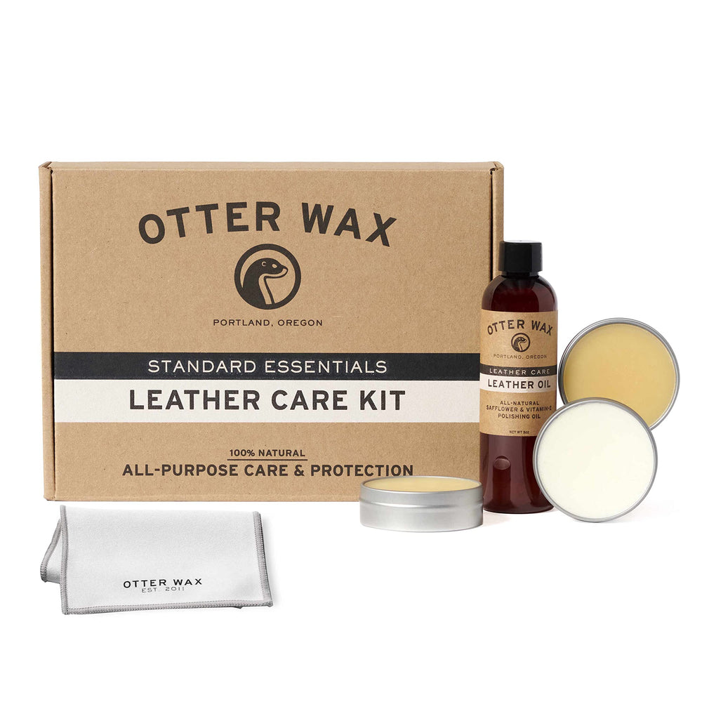 Otter Wax kit packaging front showing compact gift-ready set and contents