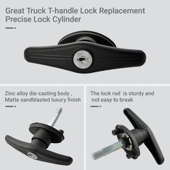 OTTOPO installed locks on camper shell door demonstrating secure fit and access