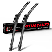 OTUAYAUTO front packaging showing 24" and 19" blades and fitment list for easy selection