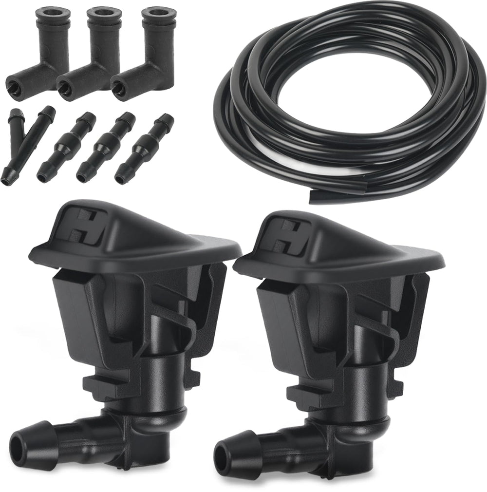 OTUAYAUTO front view of replacement washer nozzles showing precise fit and improved spray