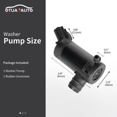 OTUAYAUTO pump with rubber grommet and electrical connector for secure fit