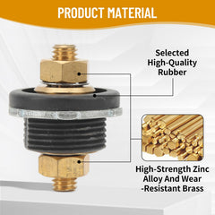 OUKENS rubber seal with zinc alloy housing protects against moisture and vibration