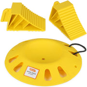 OULEME dock front view showing stable wide base and support benefit