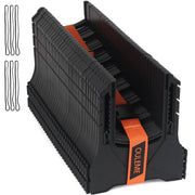 OULEME front view of 30ft sewer hose support showing organized layout and portability
