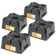 OULEME front view of 4-pack blocks showing durable construction and easy transport benefit