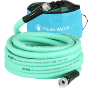 OULEME front view showing full 25ft hose and packaging with clear labeling