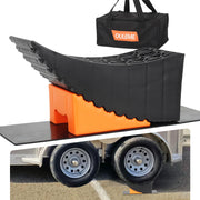 OULEME front view of ramp packaging showing sturdy construction and benefits